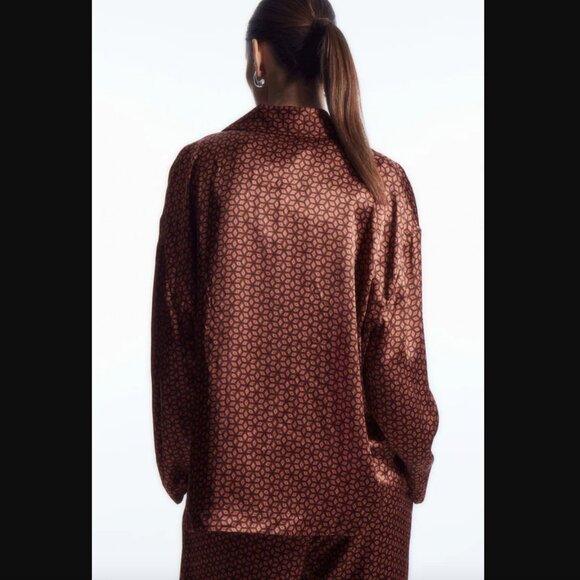 COS Pure Silk Pajama Shirt and Pant Set NWT Size XS - Picture 14 of 15